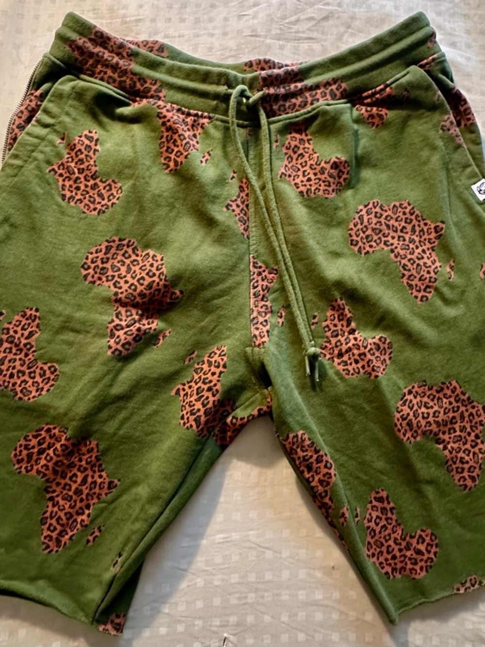 Billionaire Boys Club Sierra Shorts in the Green/Dark Green Chive colorway.